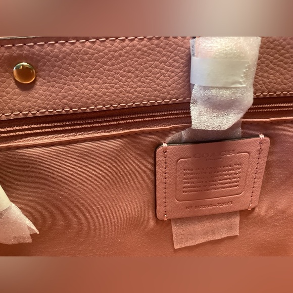 NWT Coach New York Leather Town Wine Tote 72673 - Picture 7 of 10